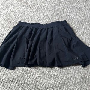 ALO Yoga Black Skater Mini tennis skirt